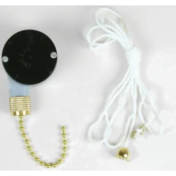 Jandorf 60306 Pull Chain Switch, 250 V, 3 A, Black