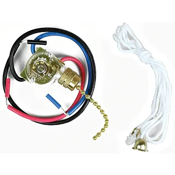 Jandorf 60305 Pull Chain Switch, 4 in L x 3 in W x 1 in H Dimensions, 250 V, 3 A, Brass