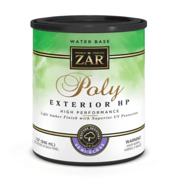 ZAR Exterior HP Water Base Poly (Semi-Gloss) 1 qt