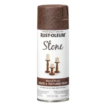Rustoleum Stone Effect Textured Spray Paint (Mineral Brown) 12 oz