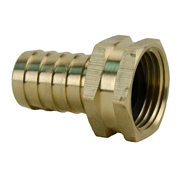 Brass Hose Adapter 3/4" FGH x 3/4" Swivel Barb