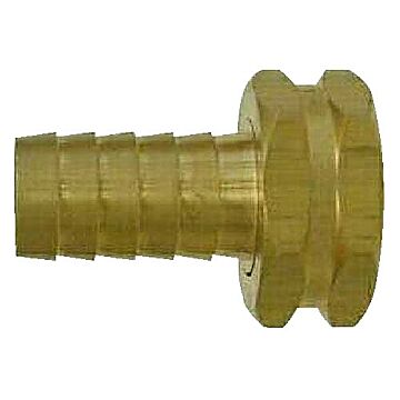 3/8 X 3/4 HOSE BARB X FEMALE GARDEN HOSE SWIVEL ADAPTER