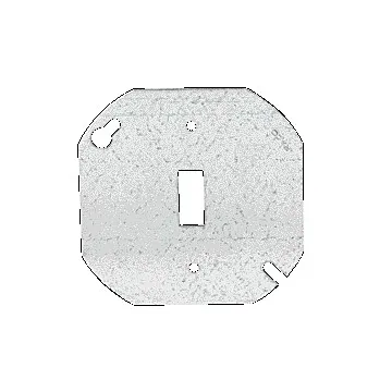 Southwire Galvanized 1-Gang Steel Pan Toggle Box Cover (Silver)