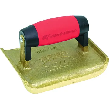 Marshalltown 7588 Hand Edger, 6 in L Blade, 2-3/4 in W Blade, Bronze Blade, 5/8 in Lip, 1/4 in Lip Radius