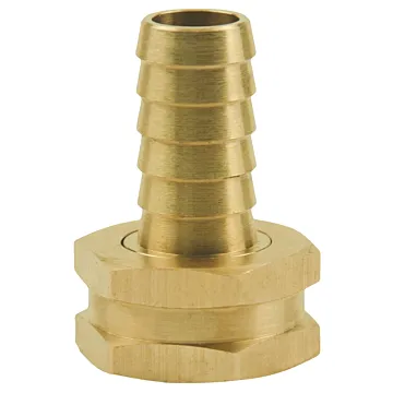 Brass Hose Adapter 3/4" FGH x 5/8" Swivel Barb
