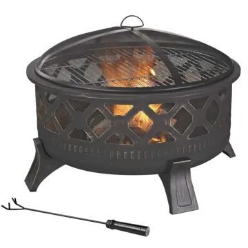 Seasonal Trends Round Steel Fire Pit - 32 in. Diameter