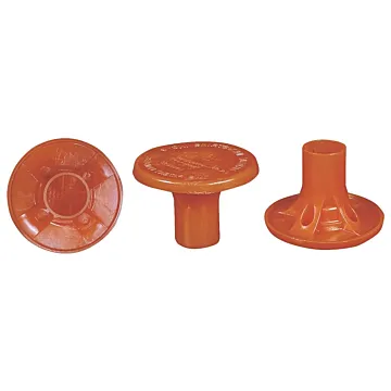 Mutual Industries 14640-4 Rebar Cap, #4 to 8 Rebar, Polymer, Orange