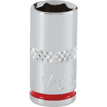 Channellock 1/4 In. Drive 5/16 In. 6-Point Shallow Standard Socket