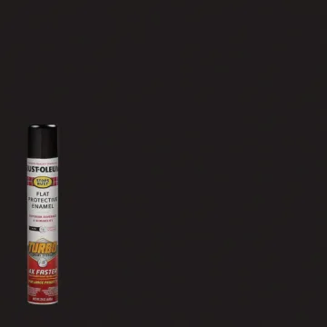 Rust-Oleum Stops Rust Turbo Spray Paint (Flat - Black) 24 oz