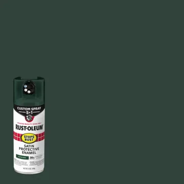 Rustoleum Stops Rust 5-in-1 Protective Enamel Spray Paint (Satin - Hunter Green) 12 oz
