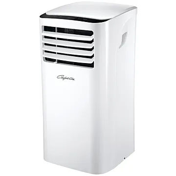 Comfort-Aire PS-81B Portable Air Conditioner, 115 V, 60 Hz, 8000 Btu/hr Cooling, 2-Speed, R-410a, 56/52 dBA, 10.24 CEER