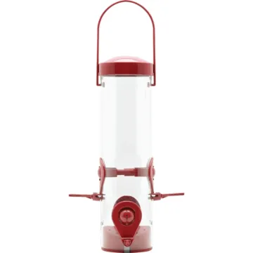 Stokes Select Plastic Tube Bird Feeder (Red) 1.6 lb