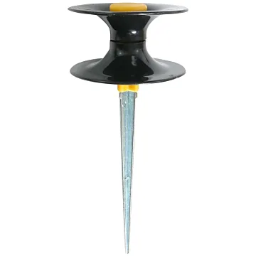 Landscapers Select DY3202 Hose Guide, 9 in OAL, Plastic Guide, Metal Spike, Black/Yellow