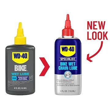 WD-40 4 oz Liquid Light Amber Wet Bike Chain Lubricant