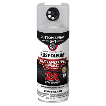 Rustoleum 2X Automotive Enamel Custom 5-in-1 Spray (Gloss - Clear) 12 oz