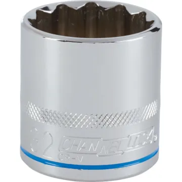 Channellock 1/2 In. Drive 32 mm 12-Point Shallow Metric Socket