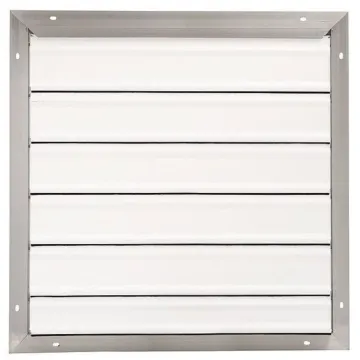 Flat 26 ga Blade Aluminum Backdraft Damper/Wall Shutter