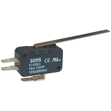 125/240 V SPDT 10 A at 240 V Miniature Snap Action Switch