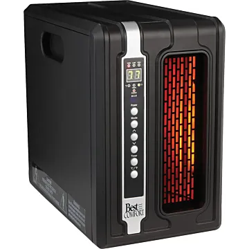 Home Impressions Vertical Quartz Infrared Heater w/ Remote - 120V/1500W