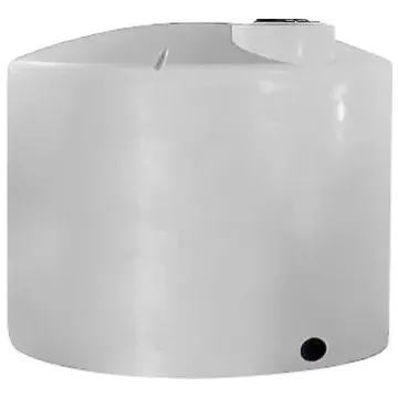 Norwesco 2500 gal Polyethylene White Vertical Storage Tank