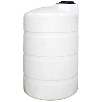Norwesco 500 gal Polyethylene White Vertical Storage Tank