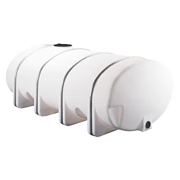 Norwesco 1635 Gallon Polyethylene White Elliptical Leg Tank
