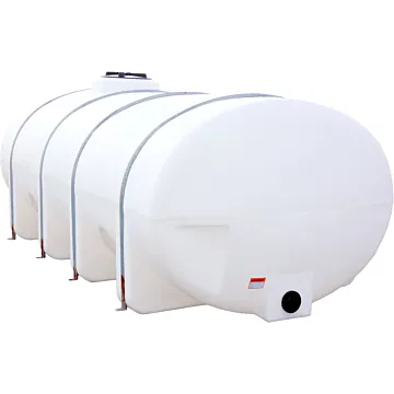 Norwesco 2035 Gallon Polyethylene White Elliptical Leg Tank