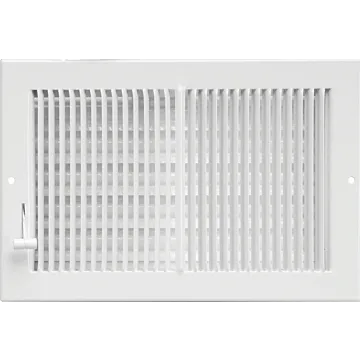 Imperial RG0299 Multi-Shutter Register, 7-1/4 in L, 13-1/4 in W, Steel, White