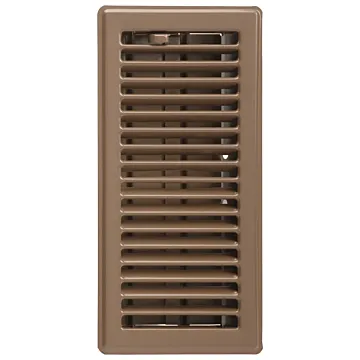 Imperial Powder-Coated Steel Louvered Floor Register (Brown) 4 in. x 10 in.