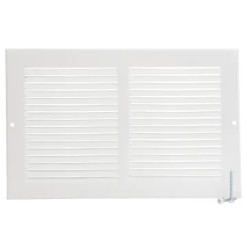 Imperial 10-in x 6-in Return Air Sidewall Grille, Steel, White
