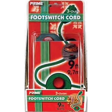Prime FSL780609 Extension Cord, 16/2 AWG Cable, 9 ft L, Green