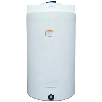 Norwesco 50 gal Polyethylene White Vertical Storage Tank