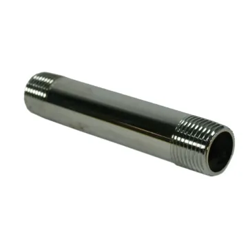 Jones Stephens 3/8" x 3" Chrome Plated Brass Pipe Nipple