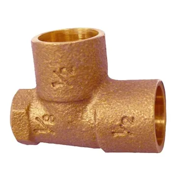 Boshart Industries Tee 3/4 x 1/8 x 3/4 in Compression x FIP x Compression Pipe Reducing Tee