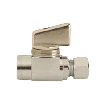 Danco 3/8 in. Comp. Outlet x 1/2 in. FIP Inlet Straight Stop