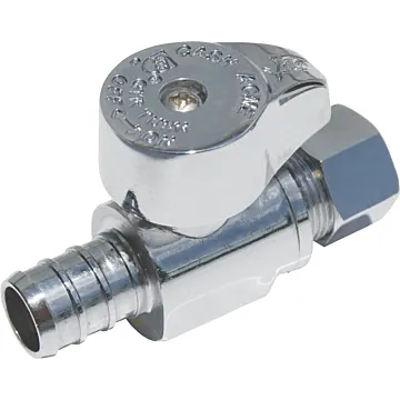 Apollo Straight Stop 1/2"pex x 3/8"comp