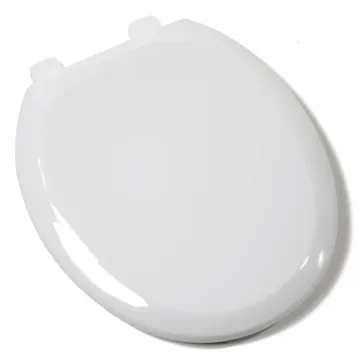 Jones Stephens EZ Close® Premium Plastic Seat, White, Round Closed Front with Cover