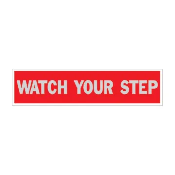 HY-KO 8 in 2 in White/Red Commercial & Business Sign