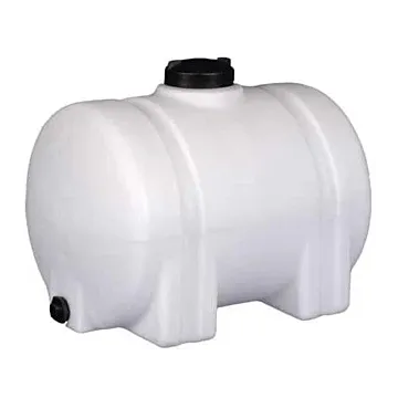 Norwesco 35 Gallon Polyethylene White Horizontal Leg Tank