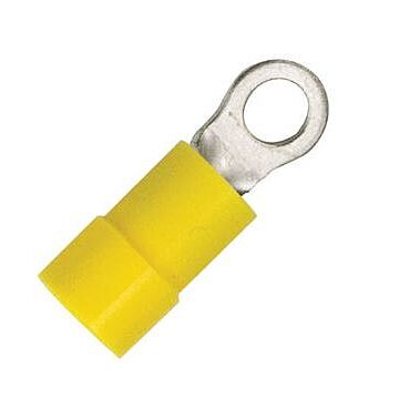 FTZ Industries Fully Insulated 12-10 AWG #6 Ring Terminal (Yellow - 10pk)