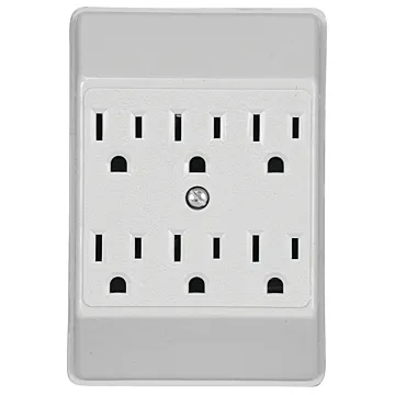 Eaton Wiring Devices C1146W-SP Wire Tap, 2 -Pole, 15 A, 125 V, 6 -Outlet, White