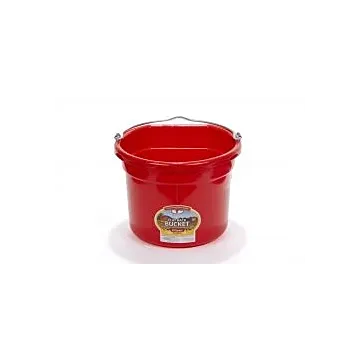 Little Giant Products 8 qt Plastic Red Flatback Bucket