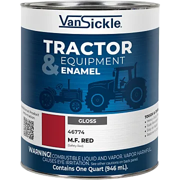 Van Sickle Tractor & Equipment Enamel Gloss M.F. Red Quart