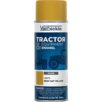 Van Sickle Tractor & Equipment Enamel Gloss New Cat Yellow Aerosol