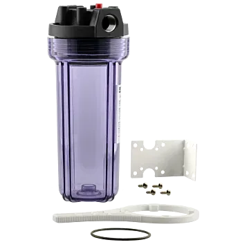 Boshart Industries Clear 5.14 in W x 11.81 in L Standard Filter Housing Kit with SS Inserts
