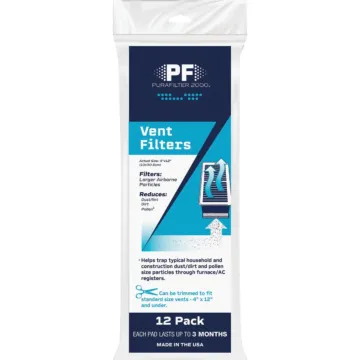 Purafilter Floor Register Trimmable Air Filter (12pk) 4 in. x 12 in
