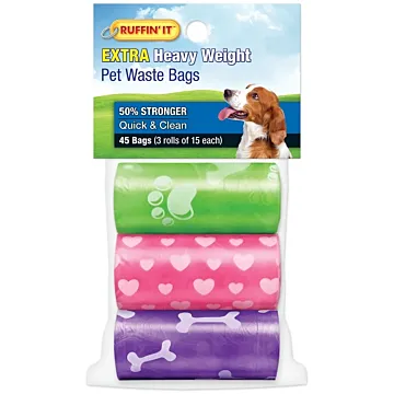 Ruffin' it Pet Waste Bag (Multicolor - 45pk)