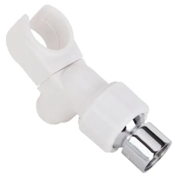 Boston Harbor Swivel Ball Joint Shower Bracket, Plastic, White, For: Handheld Shower Head