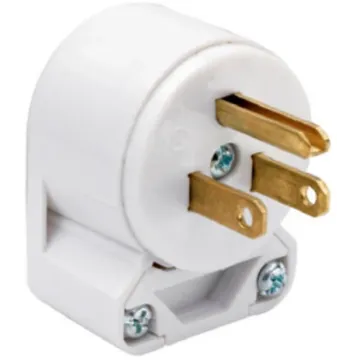 Pass & Seymour 15A COMM ANGLE PLUG WH