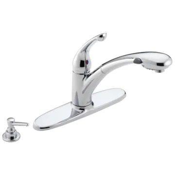 Delta Faucet Delta Signature Pullouts: Single Handle Pull-Out Kitchen Faucet - Single Handle Lever - Chrome